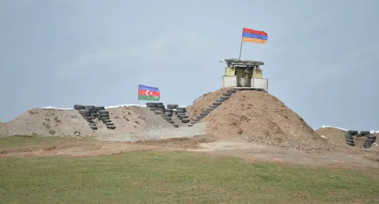 Граница Армении и Азербайджана. Фото : Аппарат Президента Республики Армения