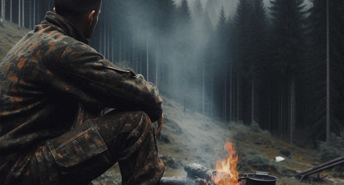 Военный на СВО. Иллюстрация создана «Кавказским узлом» с помощью ИИ в программе Copilot

