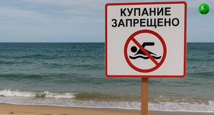 Табличка "купание запрещено". Иллюстрация создана "Кавказским узлом" с помощью ИИ в программе Copilot