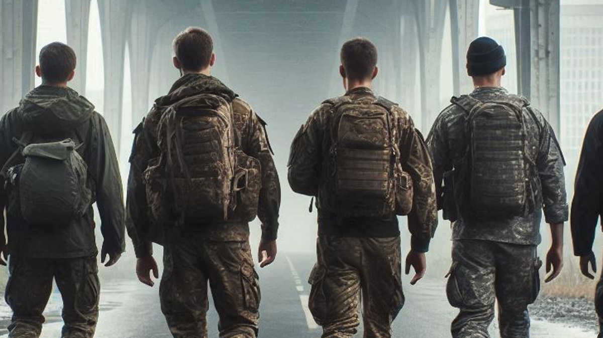 Военные на СВО. Иллюстрация создана «Кавказским узлом» с помощью ИИ в программе Copilot
