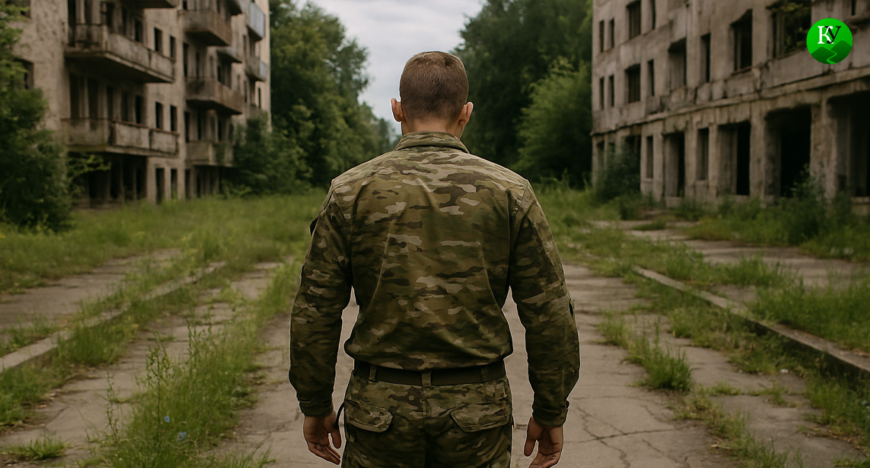 Военный на СВО. Иллюстрация создана «Кавказским узлом» с помощью ИИ в программе Copilot