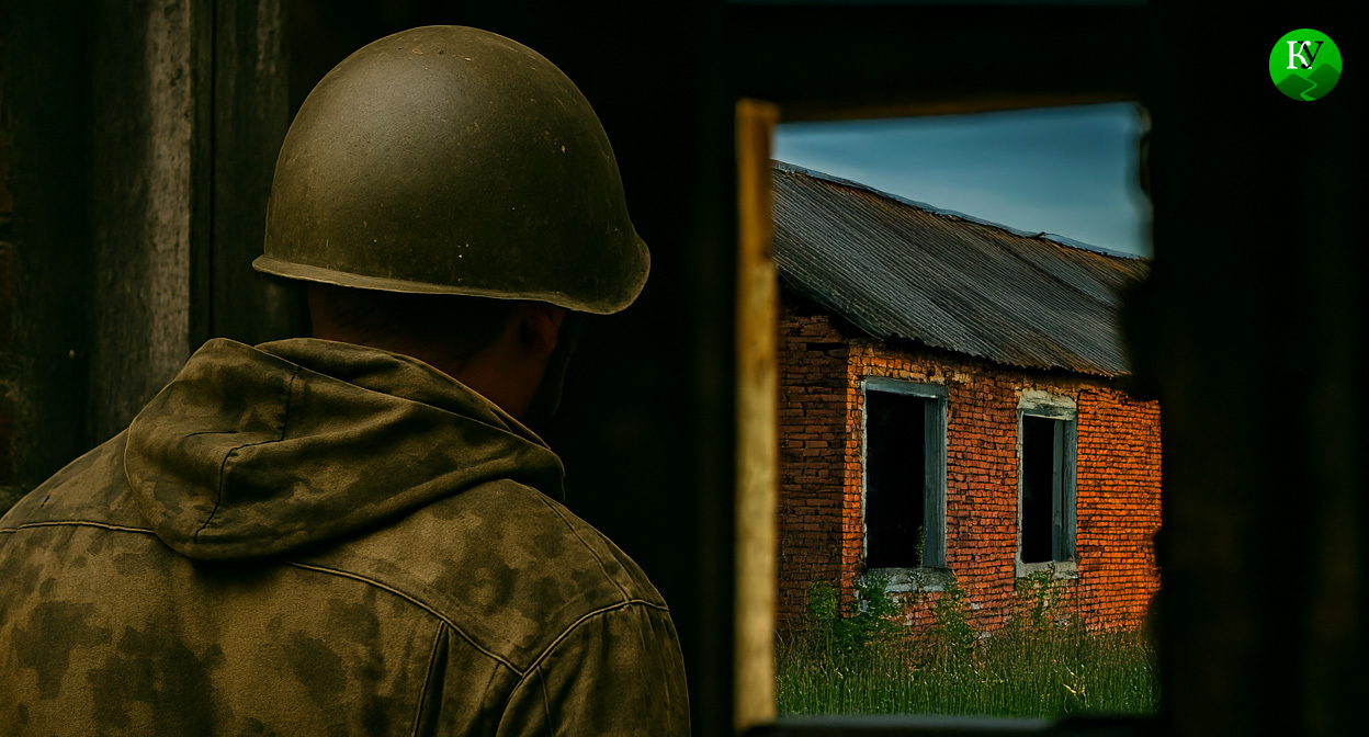 Военный на СВО. Иллюстрация создана «Кавказским узлом» с помощью ИИ в программе Copilot