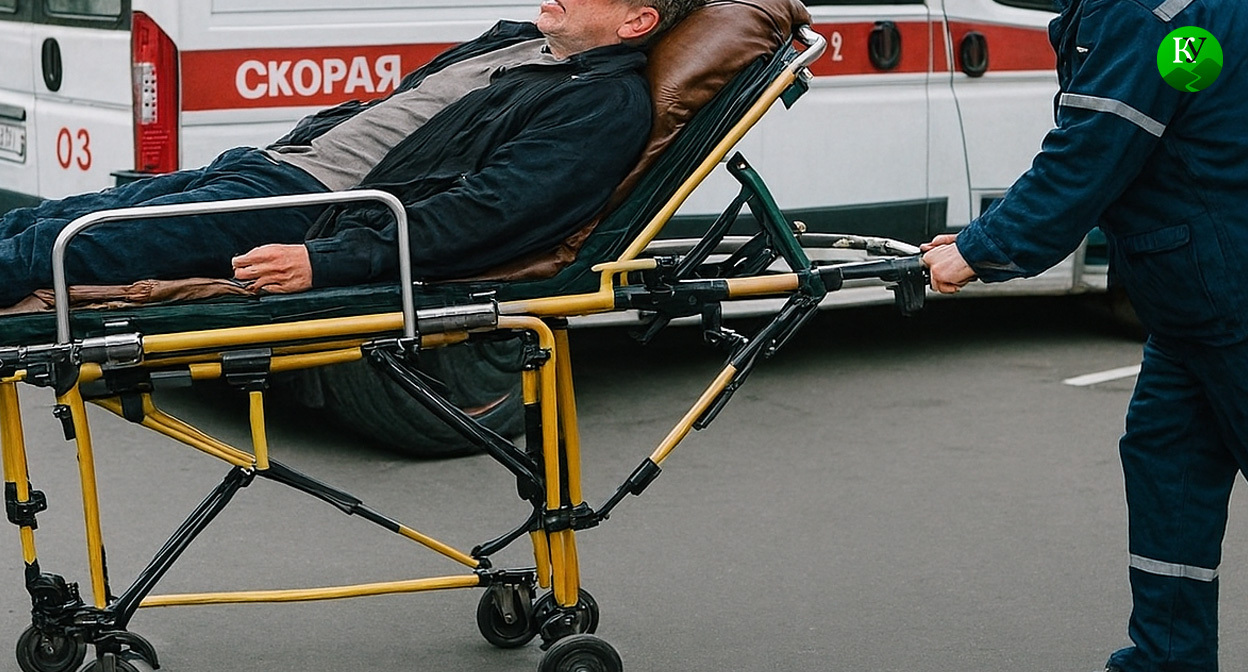 Госпитализация. Иллюстрация создана «Кавказским узлом» с помощью ИИ в программе Copilot
