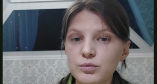 Юлия Мельниченко. Кадр видеообращения на YouTube