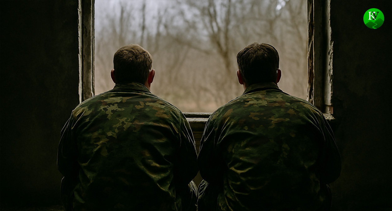 Военные на СВО. Иллюстрация создана «Кавказским узлом» с помощью ИИ в программе Copilot