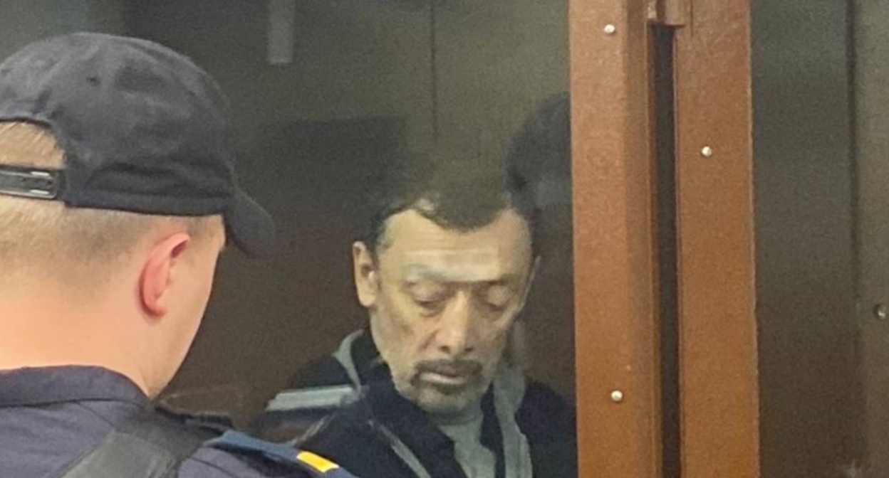 Ибрагим Сулейманов в зале суда. Фото: Суды общей юрисдикции города Москвы https://t.me/moscowcourts/7580